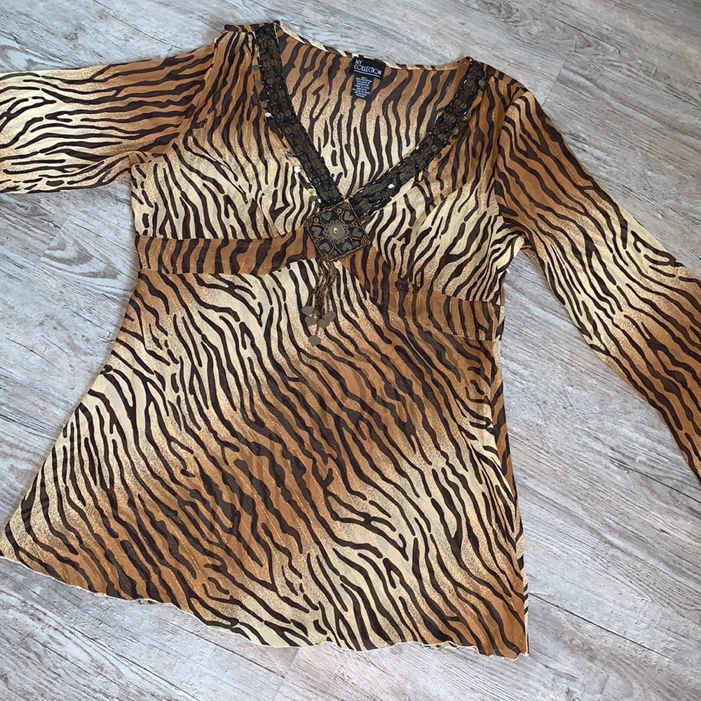 Beautiful Animal Print Tunic top